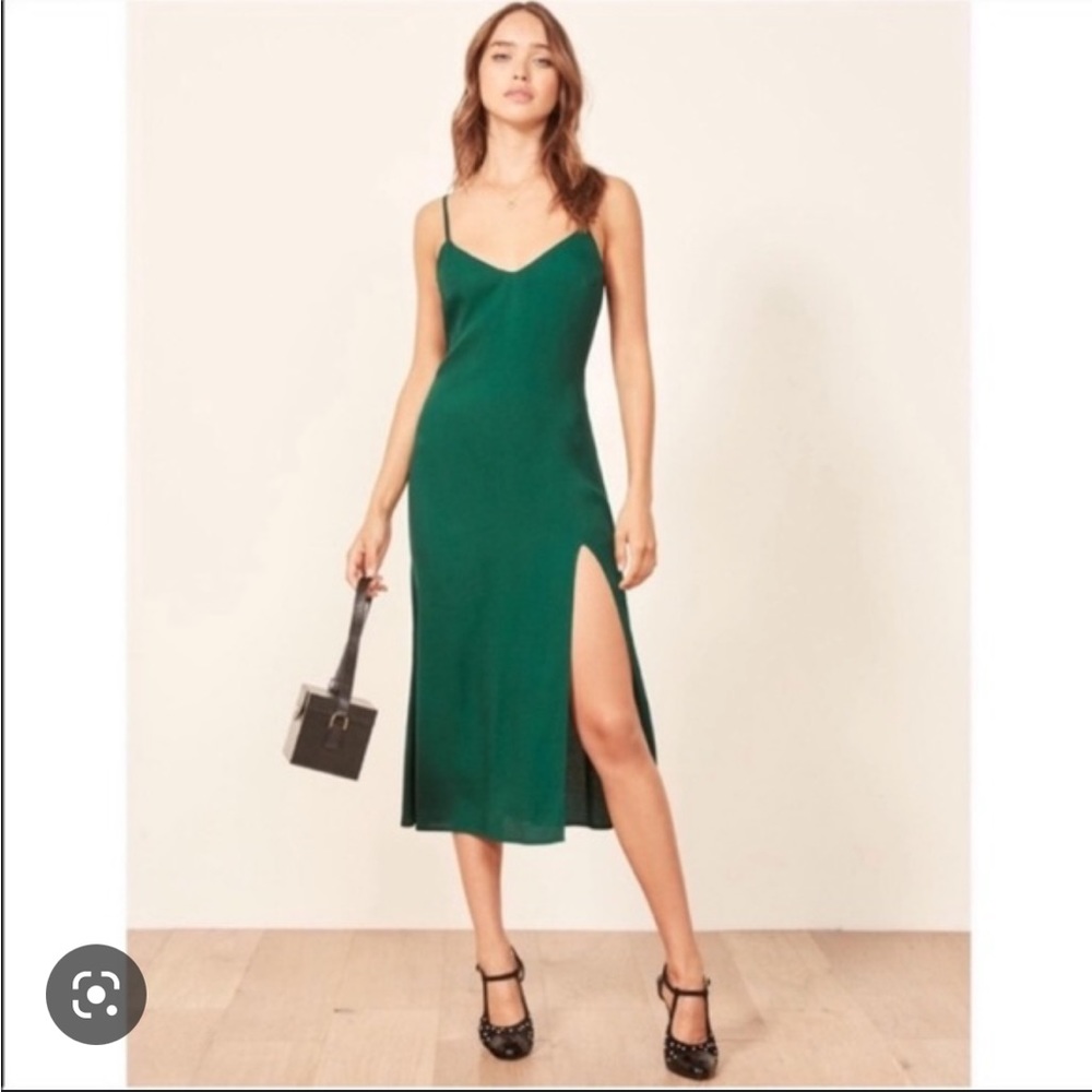 Reformation Emerald/Green Crimini Dress